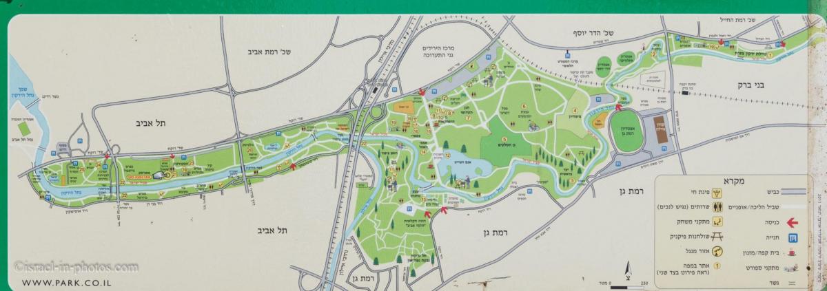 mappa di fiume yarkon