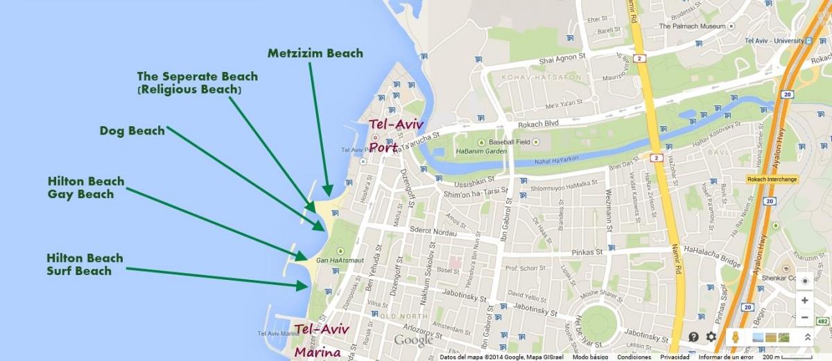 mappa di namal Tel Aviv