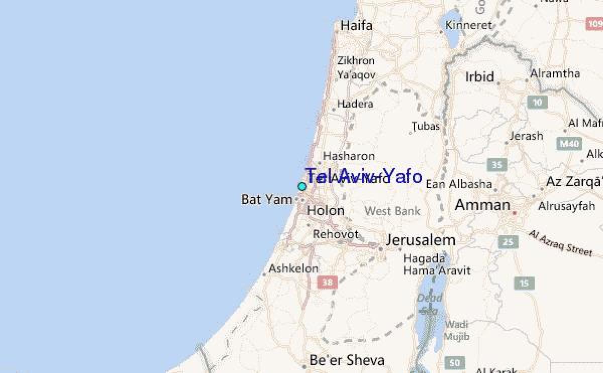mappa di Tel Aviv yafo 