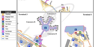 Tlv aeroporto mappa