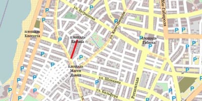 Mappa stradale di Tel Aviv, israele