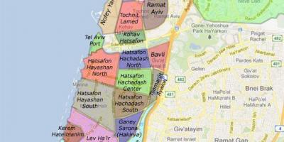 Tel Aviv quartieri mappa
